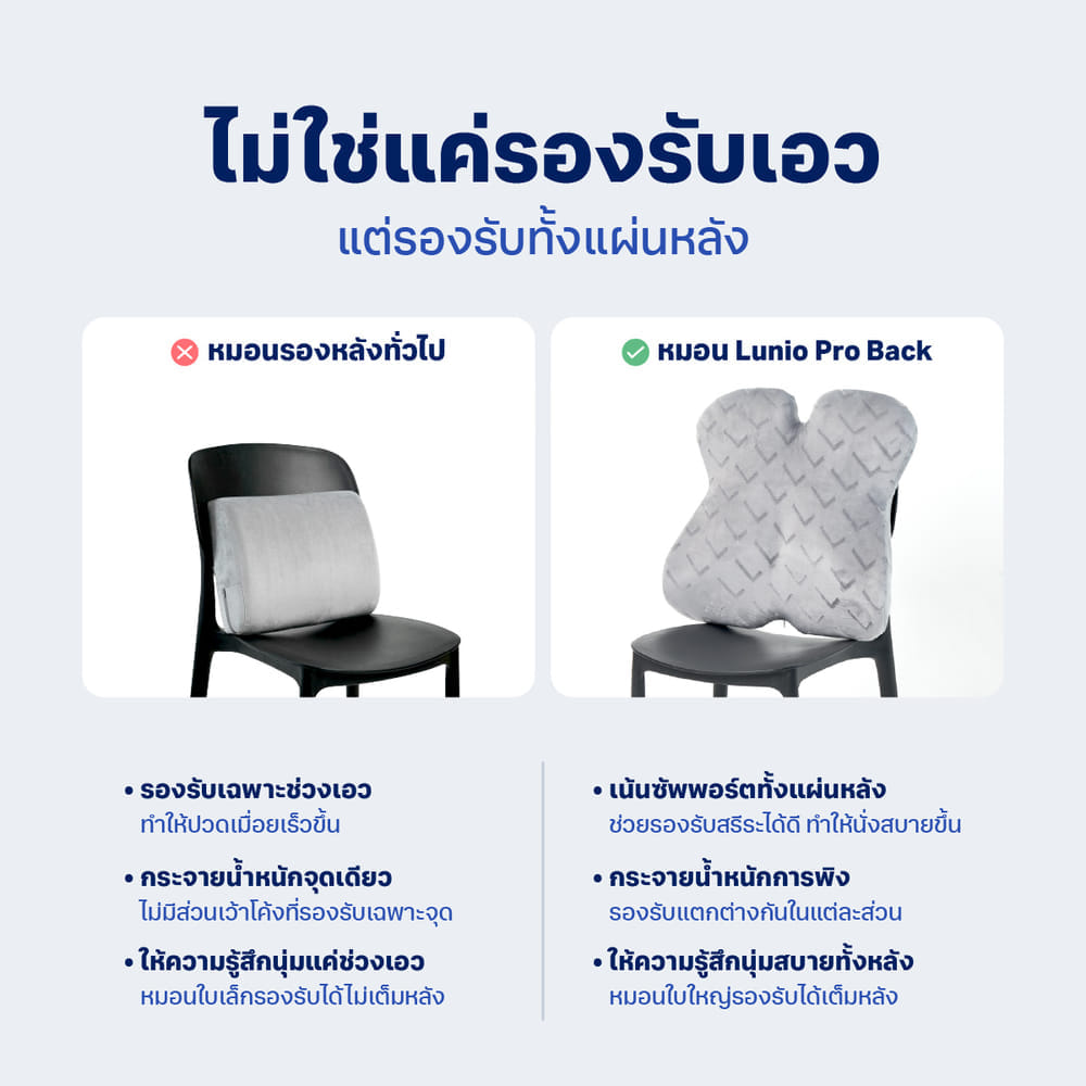 เบาะรองหลัง LUNIO ERGO PRO BACK CUSHION_6